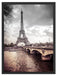 Eiffelturm in Paris Schattenfugenrahmen 80x60