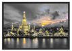 Tempel Bangkok Thailand Schattenfugenrahmen 100x70