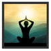 Yoga und Meditation Schattenfugenrahmen Quadratisch 55x55