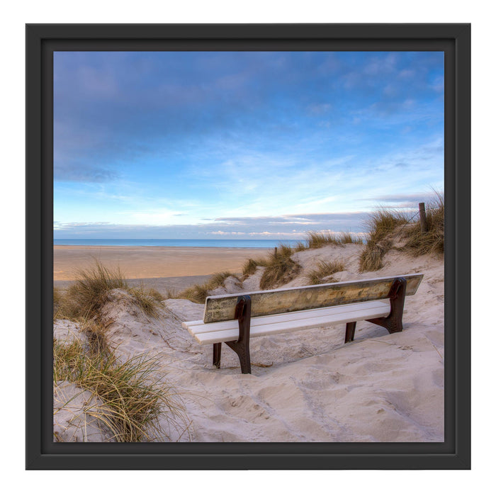 Blick auf das Meer Schattenfugenrahmen Quadratisch 40x40