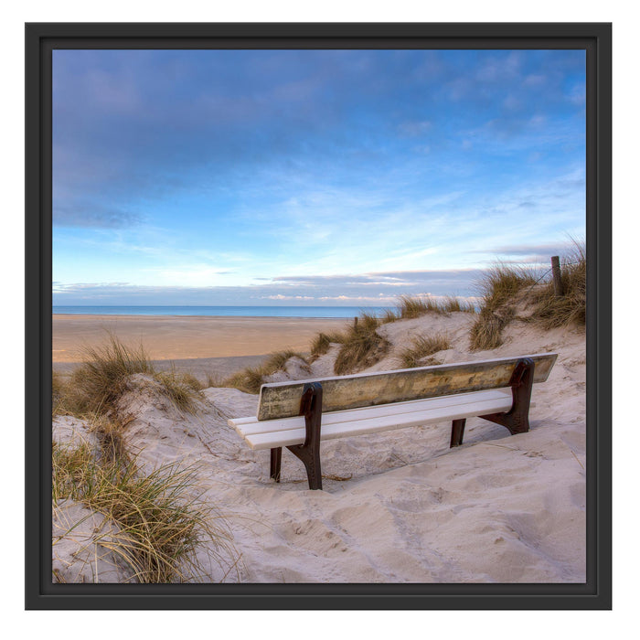 Blick auf das Meer Schattenfugenrahmen Quadratisch 55x55