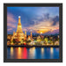 Tempel Bangkok Thailand Schattenfugenrahmen Quadratisch 40x40