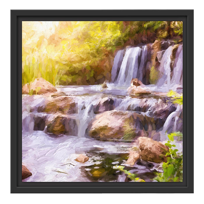 Wasserfall Schattenfugenrahmen Quadratisch 40x40