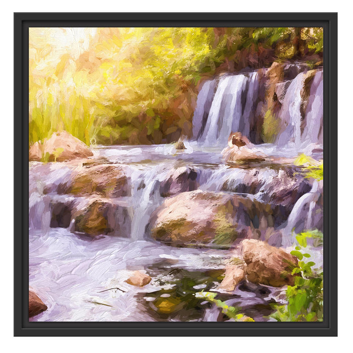 Wasserfall Schattenfugenrahmen Quadratisch 55x55