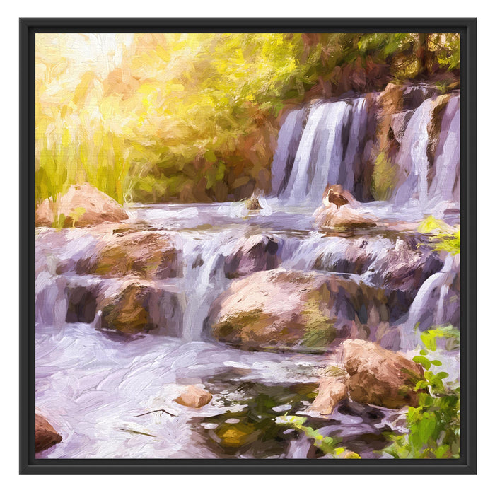 Wasserfall Schattenfugenrahmen Quadratisch 70x70