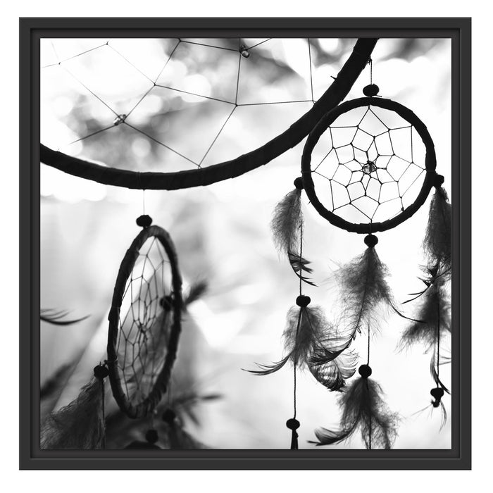 Traumfänger B&W Schattenfugenrahmen Quadratisch 55x55