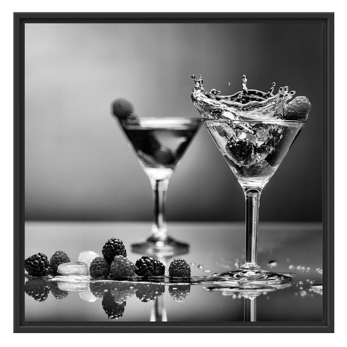 Coole Cocktails Schattenfugenrahmen Quadratisch 70x70