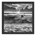 Surfen Wellenreiten Schattenfugenrahmen Quadratisch 40x40