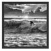 Surfen Wellenreiten Schattenfugenrahmen Quadratisch 55x55