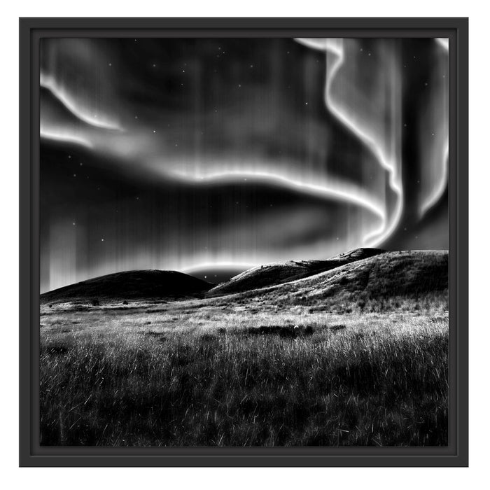 phantastisches Polarlicht Schattenfugenrahmen Quadratisch 55x55