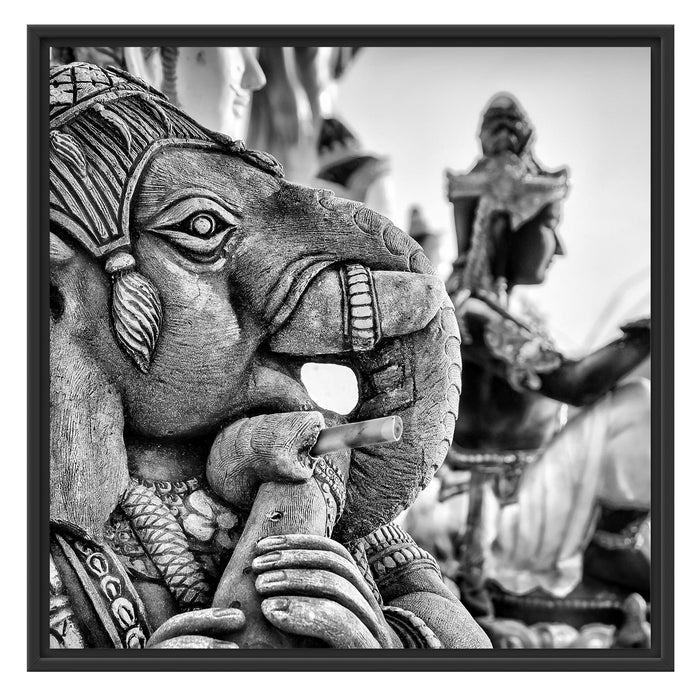 Elefantengottheit in Thailand Schattenfugenrahmen Quadratisch 70x70