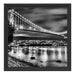 Lions Gate Bridge Vancouver Schattenfugenrahmen Quadratisch 40x40