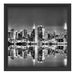 Manhattan Skyline Schattenfugenrahmen Quadratisch 40x40