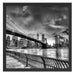 Brooklyn Bridge Park New York Schattenfugenrahmen Quadratisch 55x55