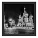 Basilius Kathedrale in Moskau Schattenfugenrahmen Quadratisch 40x40