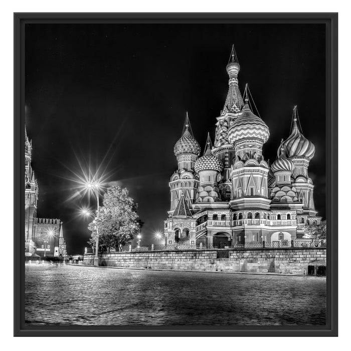 Basilius Kathedrale in Moskau Schattenfugenrahmen Quadratisch 70x70