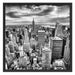 Skyline von New York Schattenfugenrahmen Quadratisch 70x70