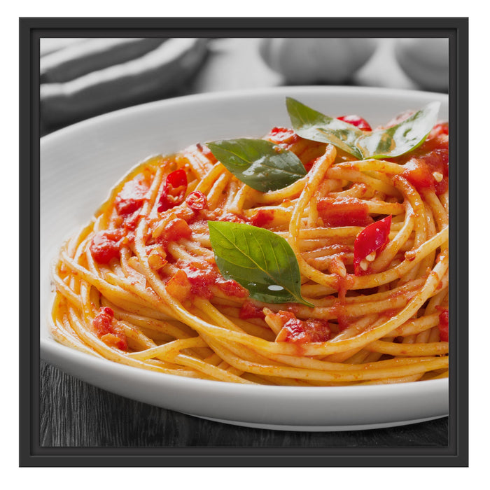 Rustikale italienische Spaghetti Schattenfugenrahmen Quadratisch 55x55