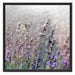 Schmetterlinge auf Lavendelblumen Schattenfugenrahmen Quadratisch 70x70