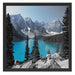 Moraine Lake kanadische Berge Schattenfugenrahmen Quadratisch 55x55