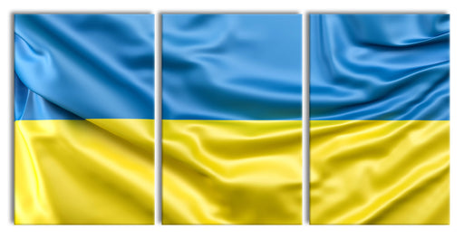 Ukraine Flagge Leinwandbild XXL