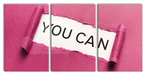 You Can! Motivaton Leinwandbild XXL