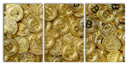 Bitcoins BTC Coin Leinwandbild XXL