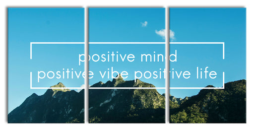 Positive Mind Motivaton Leinwandbild XXL