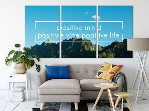 Positive Mind Motivaton Leinwandbild Wohnzimmer XXL