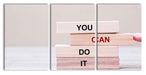 Motivaton You can do it  Leinwandbild XXL